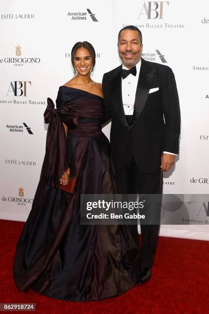Ballet dancer Misty Copeland and honoree Valentino Carlotti attend the American Ballet Theatre Fall Gala at David H. Koch Theater at Lincoln Center...