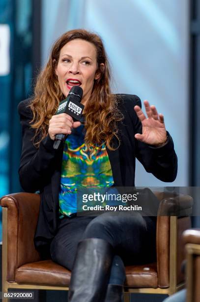 Lili Taylor discusses "Leatherface" with the Build Series at Build Studio on October 18, 2017 in New York City.