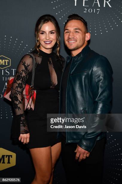Athlete Michael Chandler arrives at the 2017 CMT Artists Of The Year Awards Show at Schermerhorn Symphony Center on October 18, 2017 in Nashville,...