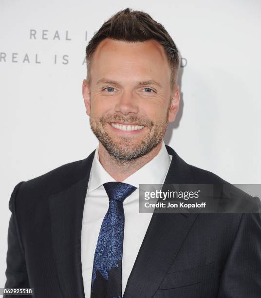 Actor Joel McHale arrives at ELLE's 24th Annual Women in Hollywood Celebration at Four Seasons Hotel Los Angeles at Beverly Hills on October 16, 2017...
