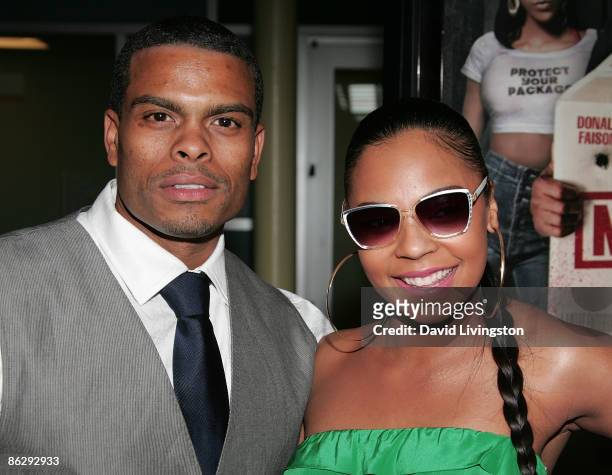 Director Benny Boom and singer/actress Ashanti attend a screening of Summit Entertainment's "Next Day Air" at ArcLight Cinemas on April 29, 2009 in...