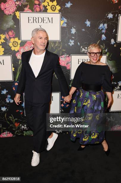 Baz Luhrmann and Catherine Martin at H&M x ERDEM Runway Show & Party at The Ebell Club of Los Angeles on October 18, 2017 in Los Angeles, California.