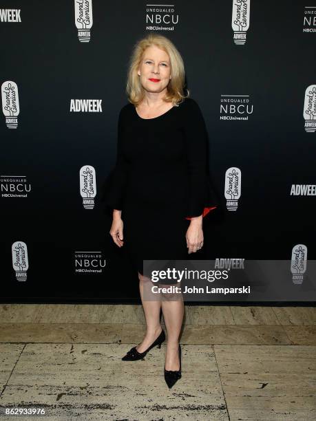 At General Electric, Linda Boff attends 28th Annual Adweek Brand Genius Gala at Cipriani 25 Broadway on October 18, 2017 in New York City.