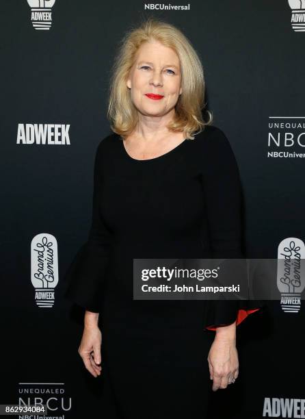 At General Electric, Linda Boff attends 28th Annual Adweek Brand Genius Gala at Cipriani 25 Broadway on October 18, 2017 in New York City.