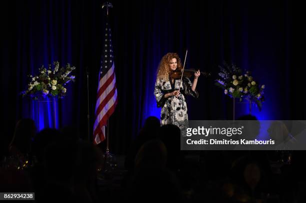 Grammy Award Winning Violinist and GoodWill Ambassador Of Music to the United Nations Miri Ben-Ari performs at "Change Begins Within: Healing The...