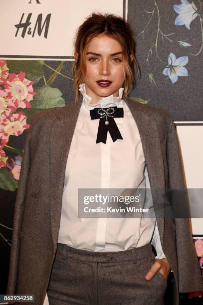 Ana de Armas at H&M x ERDEM Runway Show & Party at The Ebell Club of Los Angeles on October 18, 2017 in Los Angeles, California.