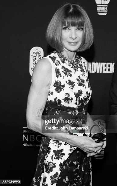 American Vogue Editor-in-Chief, Dame Anna Wintour and President and CEO of Conde Nast, Bob Nast attend 28th Annual Adweek Brand Genius Gala at...