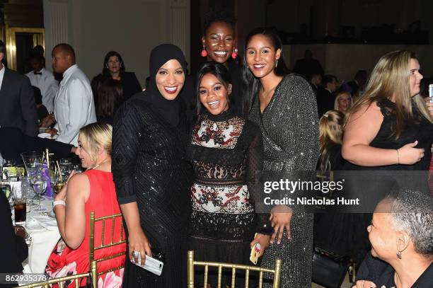 Ibtihaj Muhammad, Ashleigh Johnson, Gabby Douglas and Maya Moore attend the The Women's Sports Foundation's 38th Annual Salute To Women in Sports...