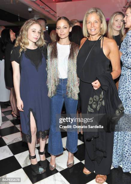 Carson Meyer, Nicole Richie and Kelly Meyer at SAKS FIFTH AVENUE and WOMENS CANCER RESEARCH FUND celebration of KEY TO THE CURE with MISSONI at Mr....