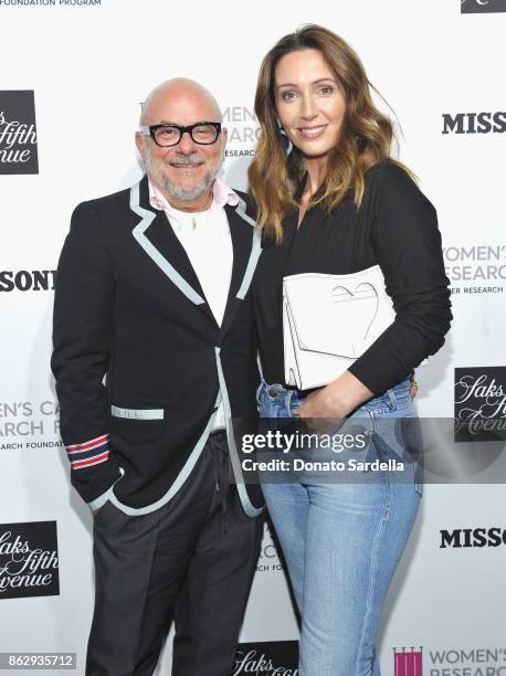 Eric Buterbaugh and Zoe De Givenchy at SAKS FIFTH AVENUE and WOMENS CANCER RESEARCH FUND celebration of KEY TO THE CURE with MISSONI at Mr. Chow on...