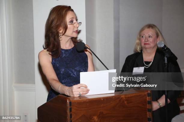 Donna Murphy and Rosemarie Dackerman attend Single Parent Resource Center's 2017 Fall Fete at Cosmopolitan Club on October 18, 2017 in New York City.