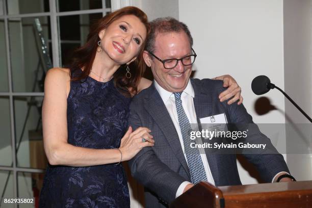 Donna Murphy and Alan Fuchsberg attend Single Parent Resource Center's 2017 Fall Fete at Cosmopolitan Club on October 18, 2017 in New York City.