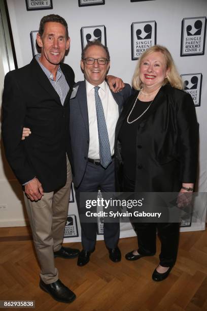 James Maney, Alan Fuchsberg and Rosemarie Dackerman attend Single Parent Resource Center's 2017 Fall Fete at Cosmopolitan Club on October 18, 2017 in...