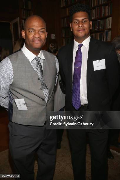 Charles Edwards and Derek Mareno attend Single Parent Resource Center's 2017 Fall Fete at Cosmopolitan Club on October 18, 2017 in New York City.