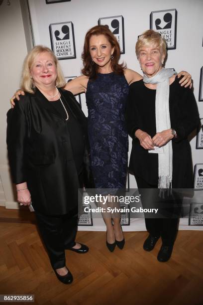 Rosemarie Dackerman, Donna Murphy and Betsey Steeger attend Single Parent Resource Center's 2017 Fall Fete at Cosmopolitan Club on October 18, 2017...