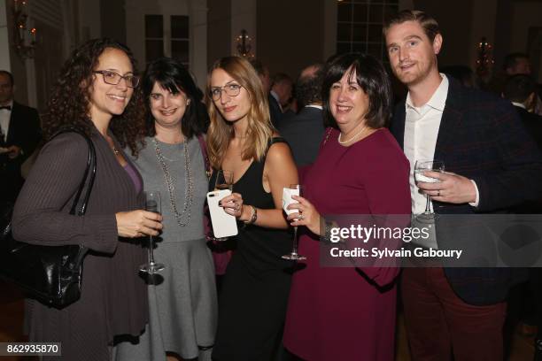 Justine McLaughlin, Hilary Kolman, Sophie Harris, Beth Chebat and Andrew Peterson attend Single Parent Resource Center's 2017 Fall Fete at...