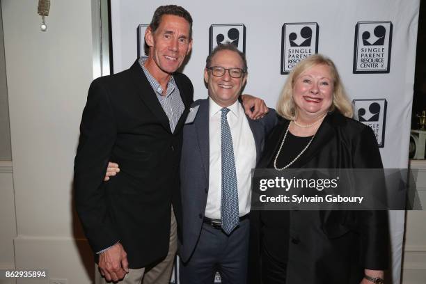 James Maney, Alan Fuchsberg and Rosemarie Dackerman attend Single Parent Resource Center's 2017 Fall Fete at Cosmopolitan Club on October 18, 2017 in...