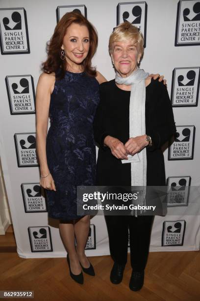 Donna Murphy and Betsey Steeger attend Single Parent Resource Center's 2017 Fall Fete at Cosmopolitan Club on October 18, 2017 in New York City.