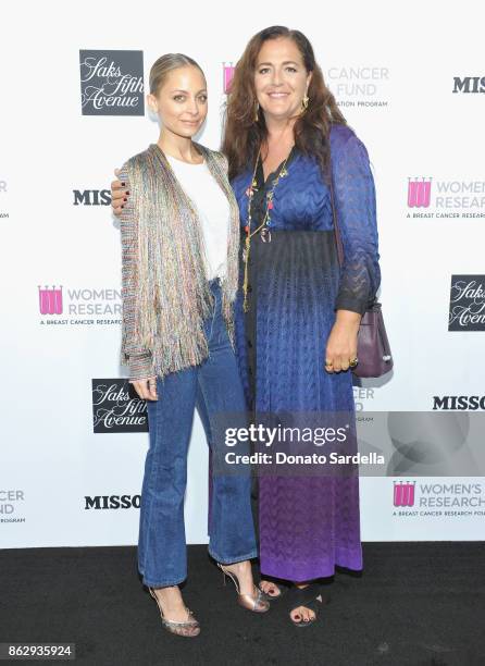 Nicole Richie and Creative Director, Missoni Angela Missoni at SAKS FIFTH AVENUE and WOMENS CANCER RESEARCH FUND celebration of KEY TO THE CURE with...