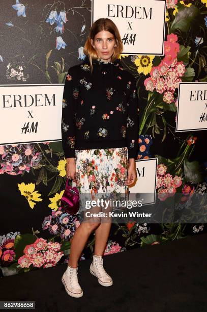 Veronika Heilbrunner at H&M x ERDEM Runway Show & Party at The Ebell Club of Los Angeles on October 18, 2017 in Los Angeles, California.