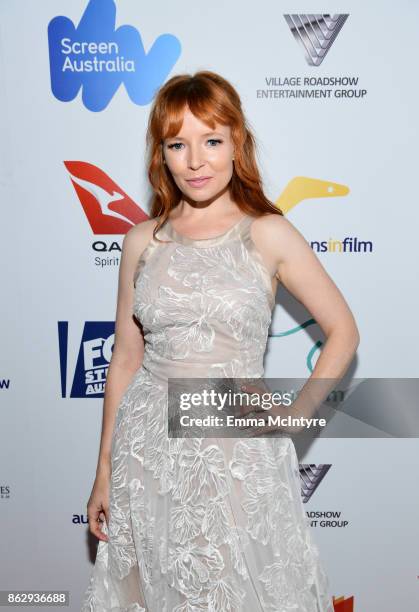 Stef Dawson attends the 6th Annual Australians in Film Award & Benefit Dinner at NeueHouse Hollywood on October 18, 2017 in Los Angeles, California.