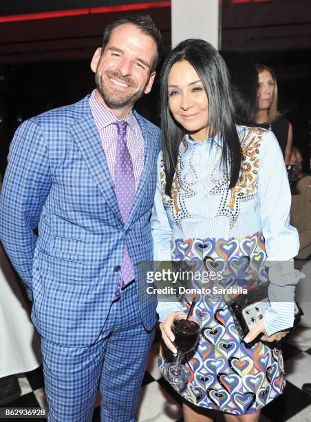Ryan Williams and NJ Goldston at SAKS FIFTH AVENUE and WOMENS CANCER RESEARCH FUND celebration of KEY TO THE CURE with MISSONI at Mr. Chow on October...