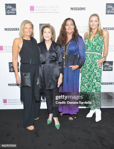 Kelly Meyer, WCRF, Co-Founder Marion Laurie Creative Director, Missoni Angela Missoni and WCRF, Founder Jamie Tisch at SAKS FIFTH AVENUE and WOMENS...