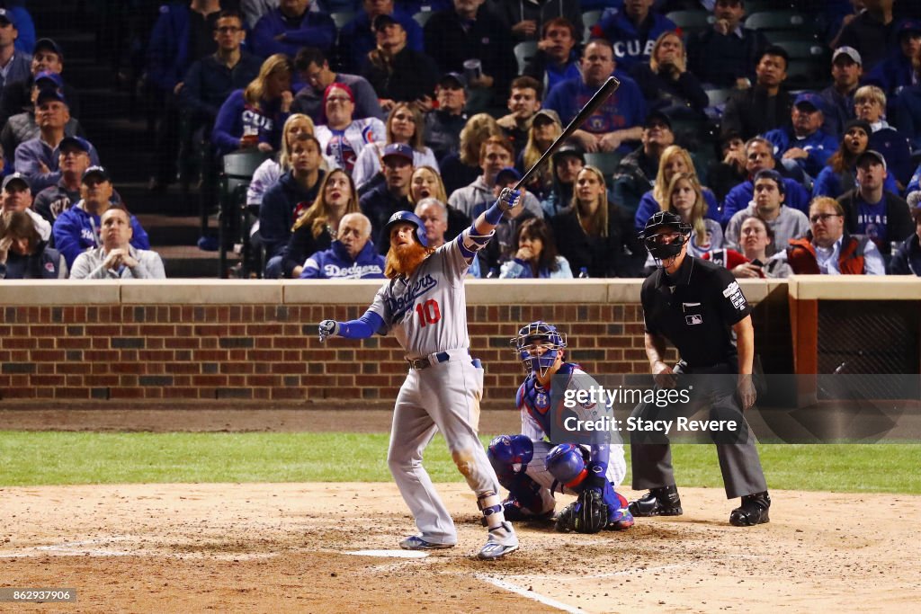 League Championship Series - Los Angeles Dodgers v Chicago Cubs - Game Four