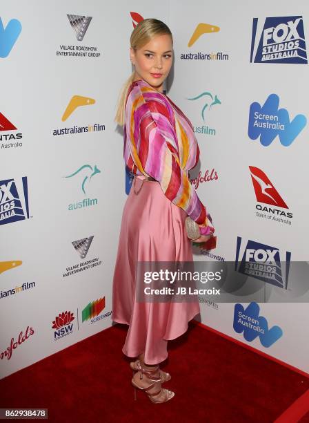 Abbie Cornish attends the 6th Annual Australians in film award & benefit dinner on October 16, 2017 in Hollywood, California.