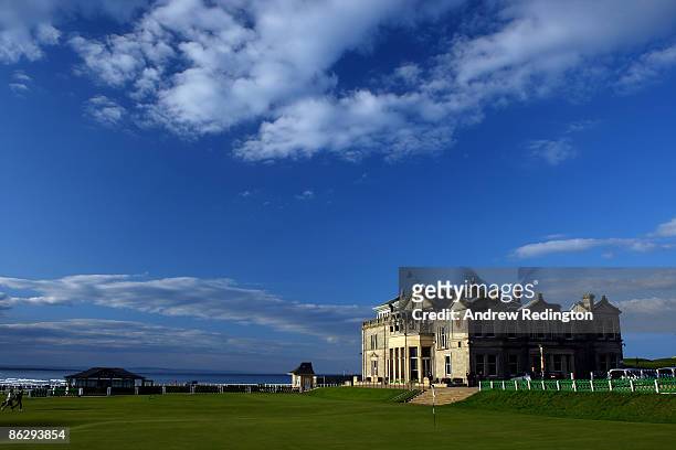 General view of the 18th green and the R & A clubhouse during Working For Golf 2009 at The Eighth R & A International Golf Conference on April 29,...