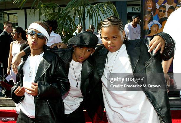 Down attend the 2nd Annual BET Awards on June 25, 2002 at the Kodak Theater in Hollywood, California.