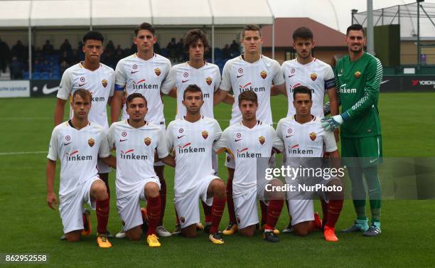 Roma Team Shoot during UEFA YouthLeague match between Chelsea Under 19s against AS Roma Under 19s at Cobham Training Ground Cobham on 18 Oct 2017