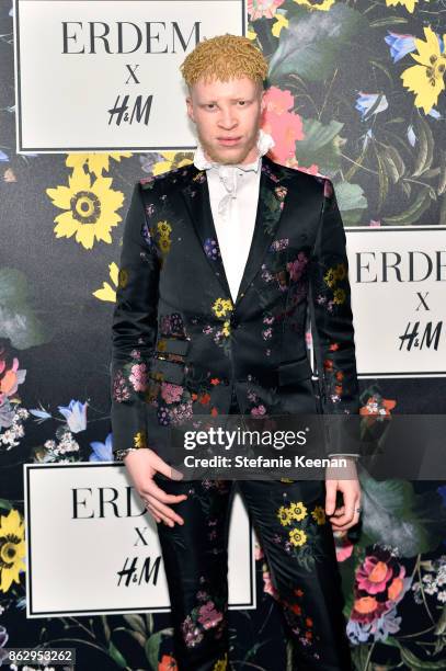Shaun Ross at H&M x ERDEM Runway Show & Party at The Ebell Club of Los Angeles on October 18, 2017 in Los Angeles, California.