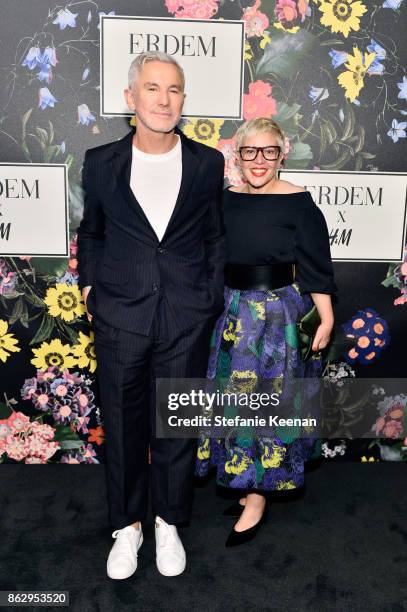 Baz Luhrmann and Catherine Martin at H&M x ERDEM Runway Show & Party at The Ebell Club of Los Angeles on October 18, 2017 in Los Angeles, California.