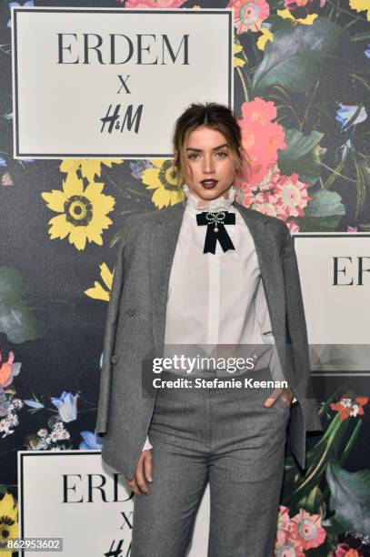 Ana De Armas at H&M x ERDEM Runway Show & Party at The Ebell Club of Los Angeles on October 18, 2017 in Los Angeles, California.