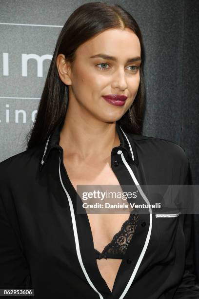 Irina Shayk attends the Intimissimi Grand Opening on October 18, 2017 in New York, United States.