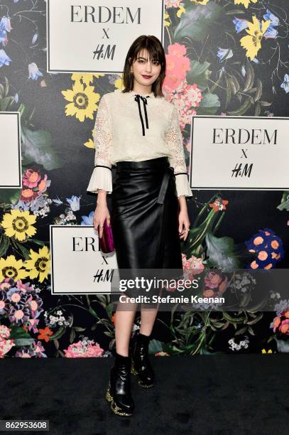 Maggy Moon at H&M x ERDEM Runway Show & Party at The Ebell Club of Los Angeles on October 18, 2017 in Los Angeles, California.