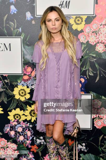 Erica Pelosini at H&M x ERDEM Runway Show & Party at The Ebell Club of Los Angeles on October 18, 2017 in Los Angeles, California.