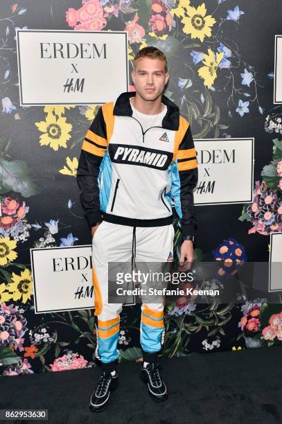 Matthew Noszka at H&M x ERDEM Runway Show & Party at The Ebell Club of Los Angeles on October 18, 2017 in Los Angeles, California.