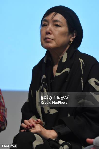 Japanese actress Kaori Momoi attending a press conference to promote the film 'The Room' and speak about of the Discrimination at Memory and...