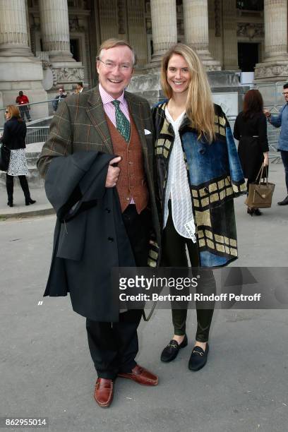 Prince Jean de Luxembourg and his wife attend the FIAC 2017 - International Contemporary Art Fair : Press Preview at Le Grand Palais on October 18,...