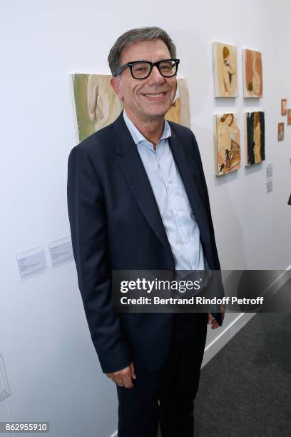 President of Centre Pompidou Serge Lasvignes attends the FIAC 2017 - International Contemporary Art Fair : Press Preview at Le Grand Palais on...