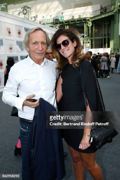 Gilbert Costes and Nicki Spielberg attend the FIAC 2017 - International Contemporary Art Fair : Press Preview at Le Grand Palais on October 18, 2017...