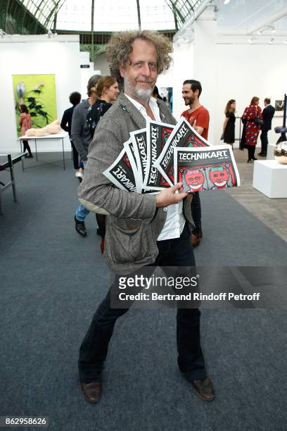 Editor of "Technikart", Fabrice de Rohan-Chabot attends the FIAC 2017 - International Contemporary Art Fair : Press Preview at Le Grand Palais on...