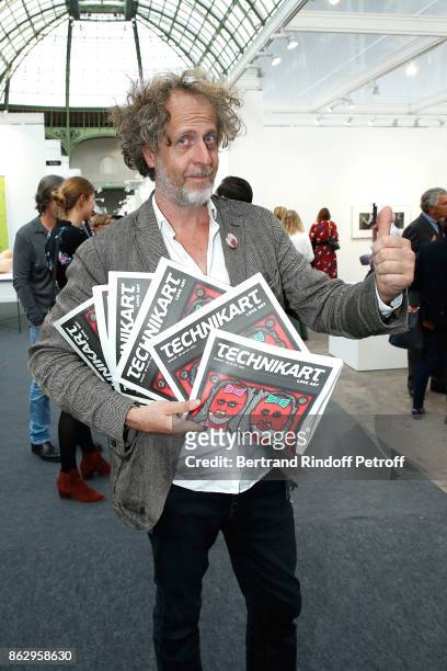 Editor of "Technikart", Fabrice de Rohan-Chabot attends the FIAC 2017 - International Contemporary Art Fair : Press Preview at Le Grand Palais on...
