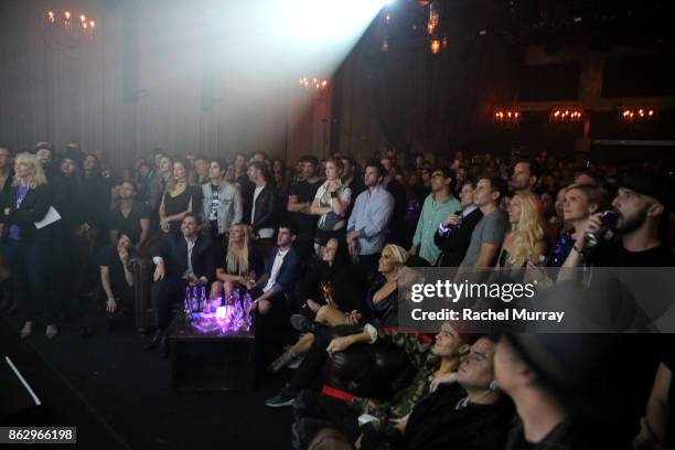 General view of atmosphere at Justin Tranter And GLAAD Present 'Believer' Spirit Day Concert at Sayer's Club on October 18, 2017 in Los Angeles,...