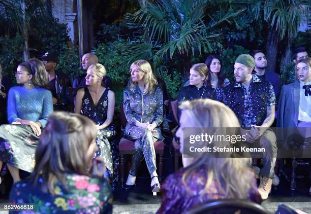 Zendaya, Kate Bosworth, Kirsten Dunst, Kate Mara and Johnny Wujekat at H&M x ERDEM Runway Show & Party at The Ebell Club of Los Angeles on October...