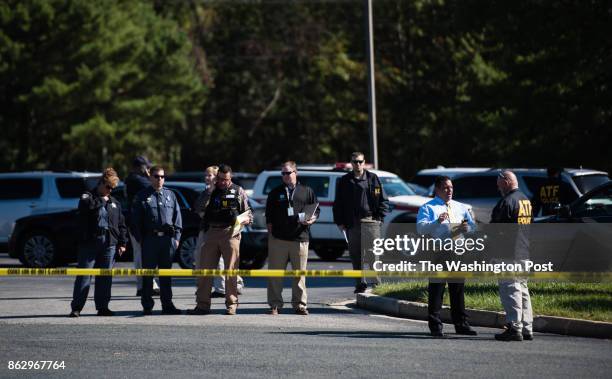 The Harford County Sheriffs office tweeted that the family reunification point is at the Richlin Ballroom in Edgewood. Police stand outside. A gunman...