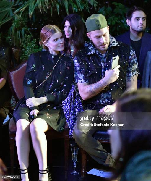 Kate Mara and Johnny Wujek at H&M x ERDEM Runway Show & Party at The Ebell Club of Los Angeles on October 18, 2017 in Los Angeles, California.