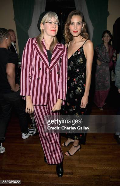 Tennessee Thomas and Alex Chung at H&M x ERDEM Runway Show & Party at The Ebell Club of Los Angeles on October 18, 2017 in Los Angeles, California.
